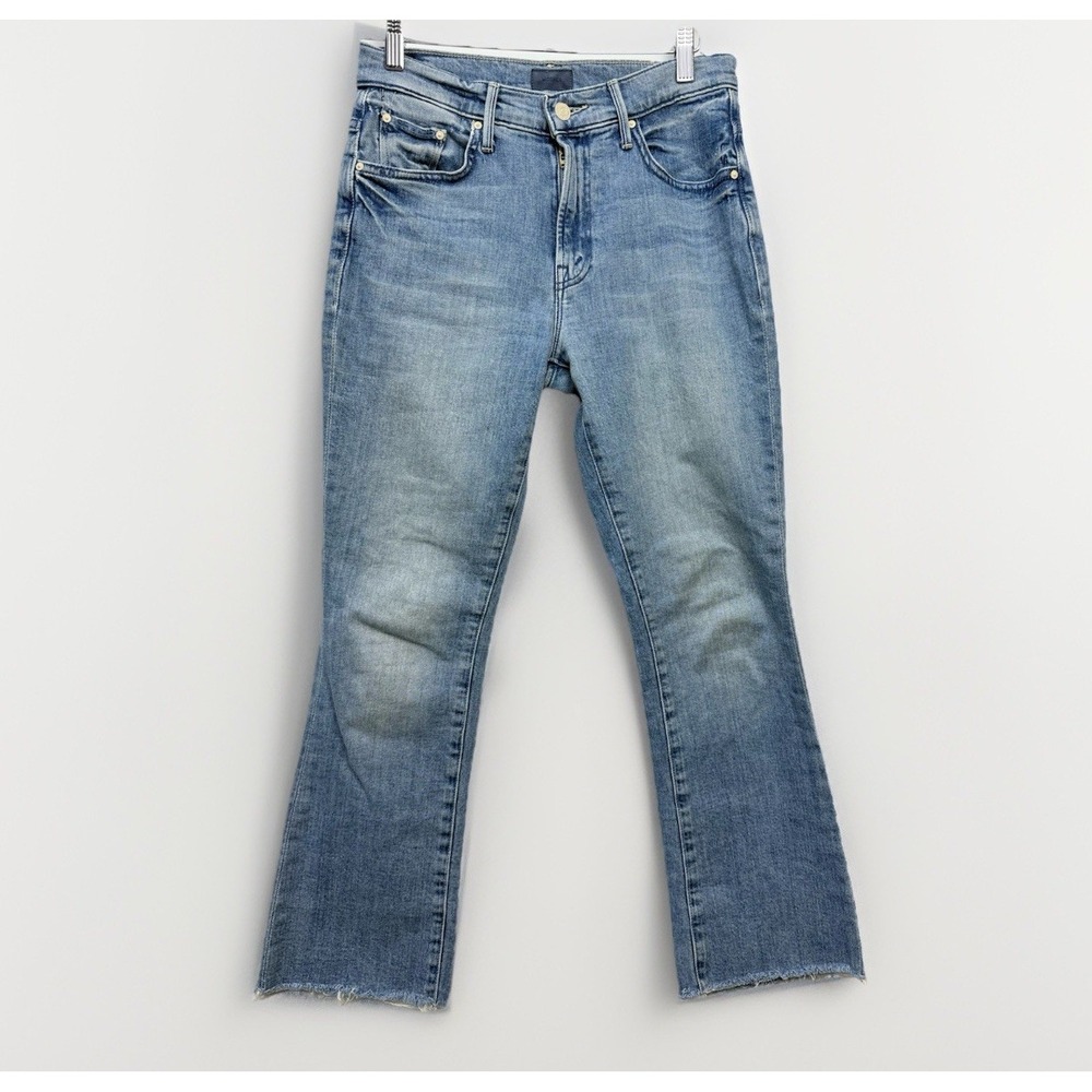 Mother The Insider Ankle‎ Fray Womens 26 Herbal Remedy Raw Hem Jeans $238